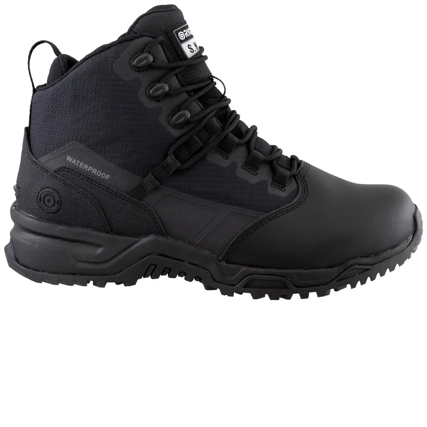 Alternative view of Original S.W.A.T. Alpha Fury 2.0 6-inch Polishable Toe Side-Zip Waterproof Men's Black Tactical Boot