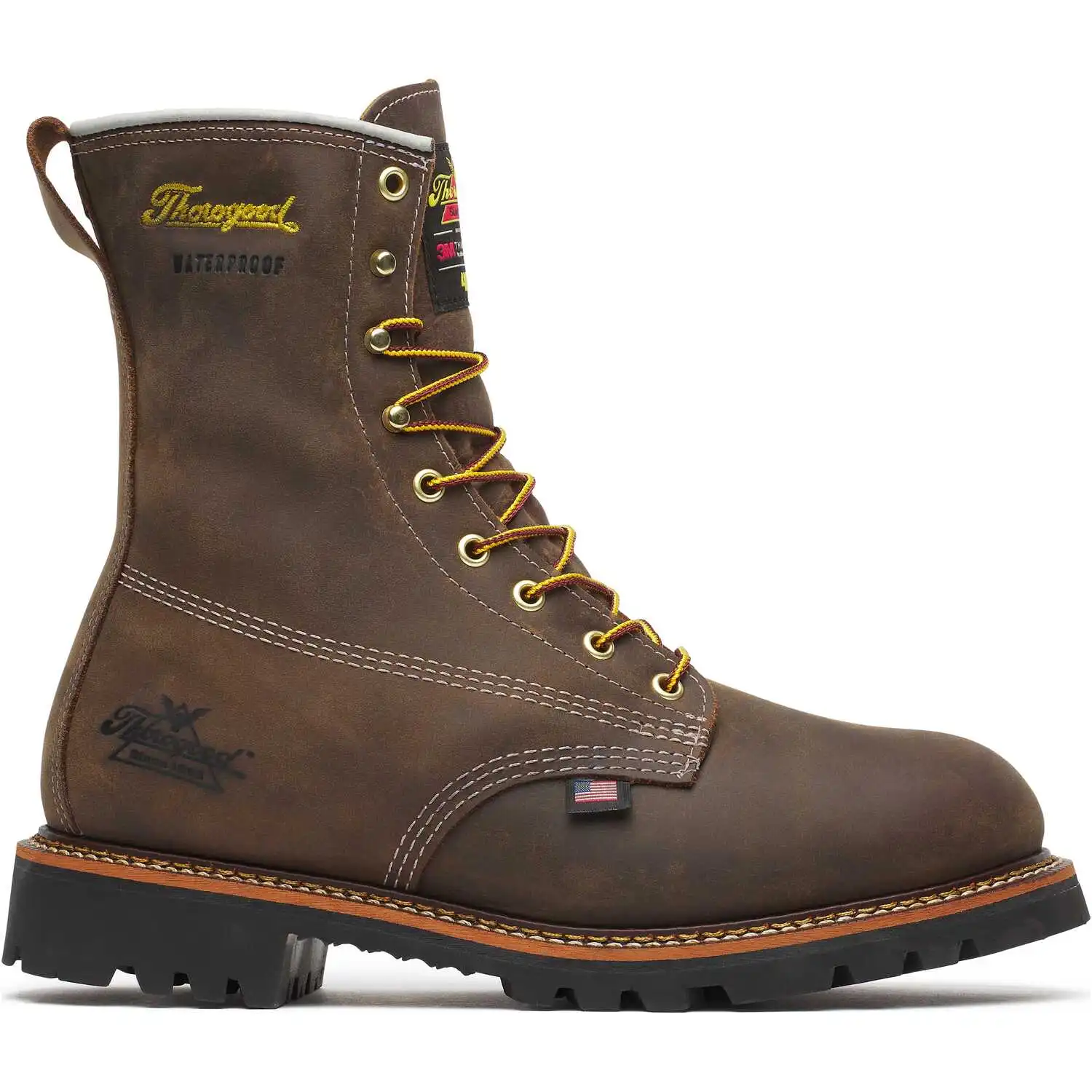 Alternative view of Thorogood American Legacy 8-inch Crazy Horse Waterproof Insulated Soft Toe Vibram Sole American Made Men's Work Boot - 814-4520