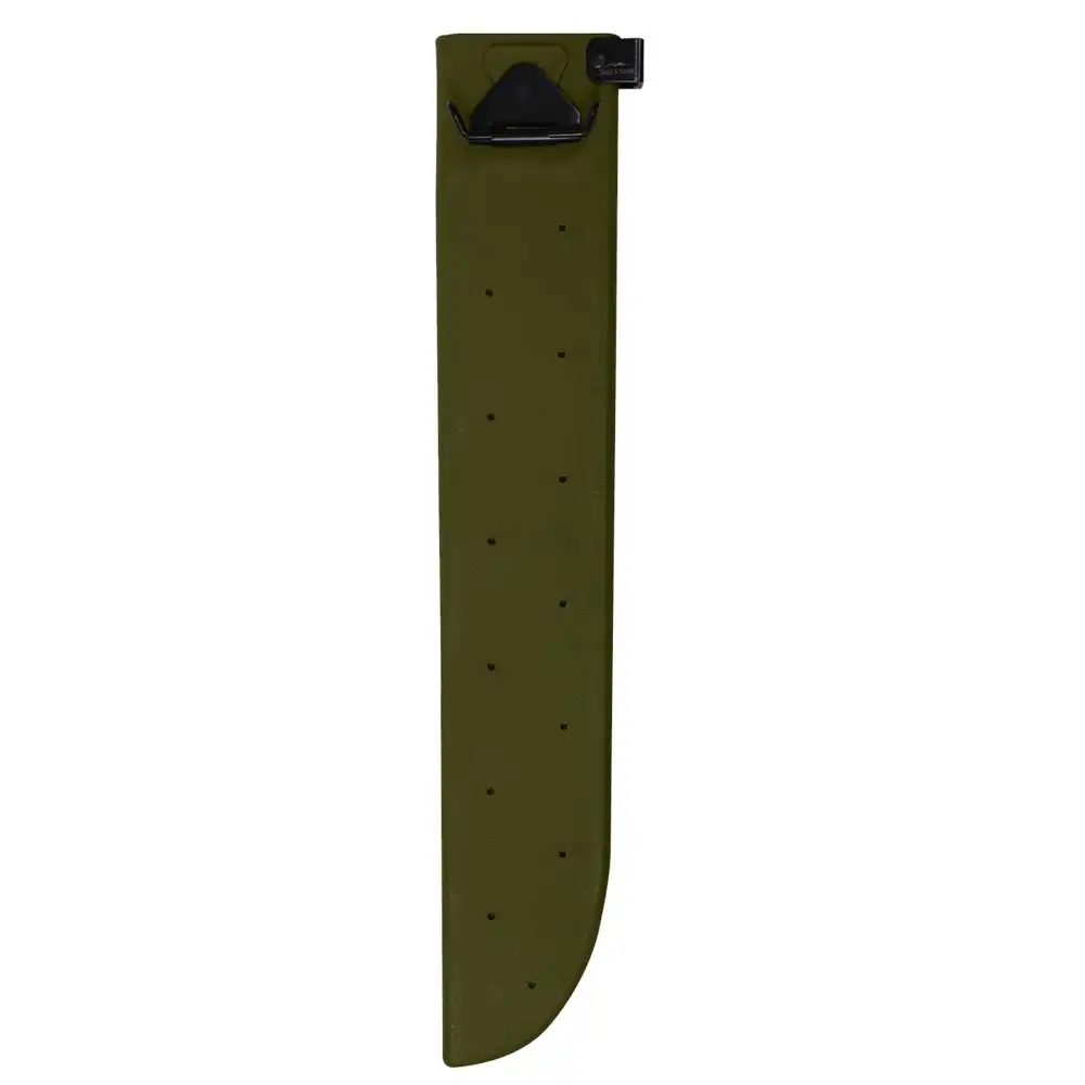 Alternative view of 18-Inch Olive Drab Machete Sheath with Built-In Sharpener