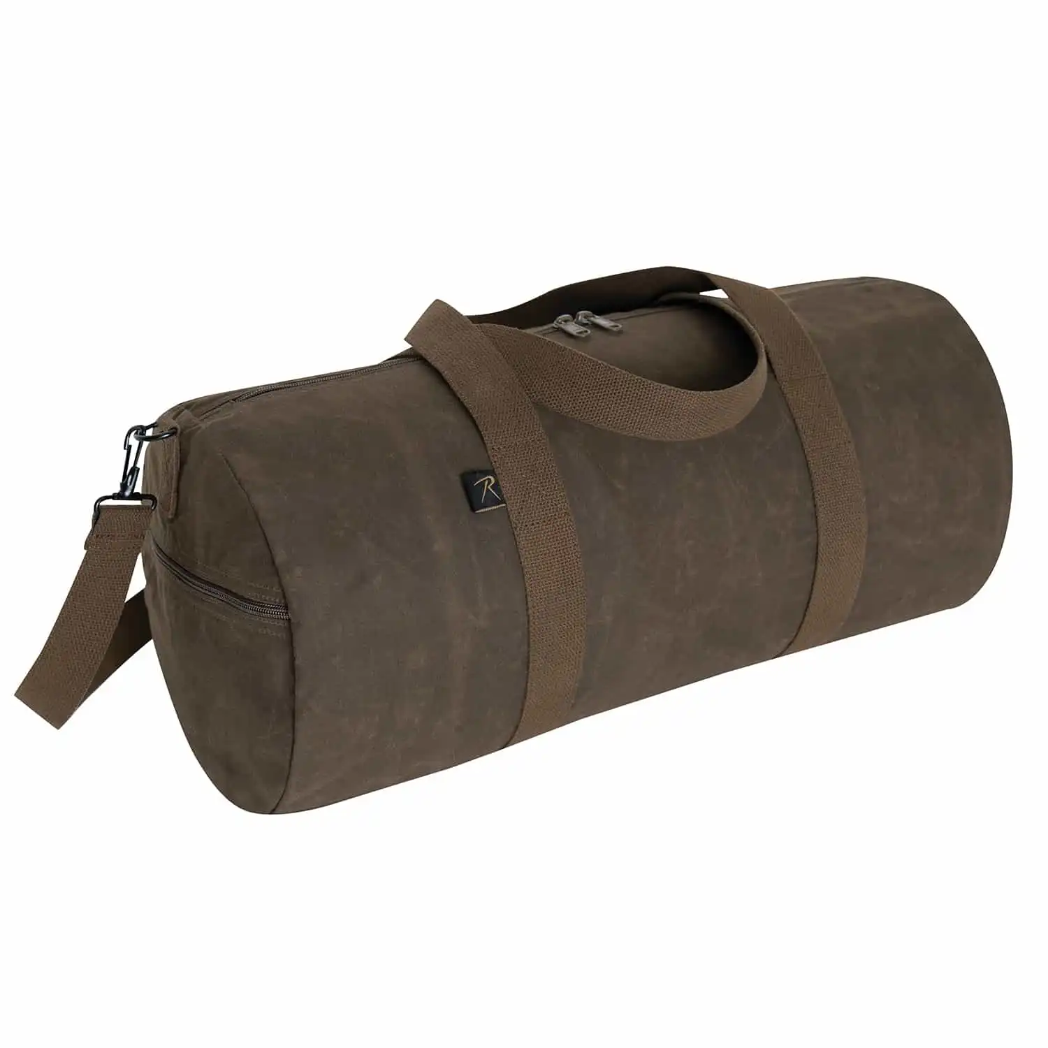 Alternative view of 24-Inch Vintage Round Waxed Canvas Duffle Bag