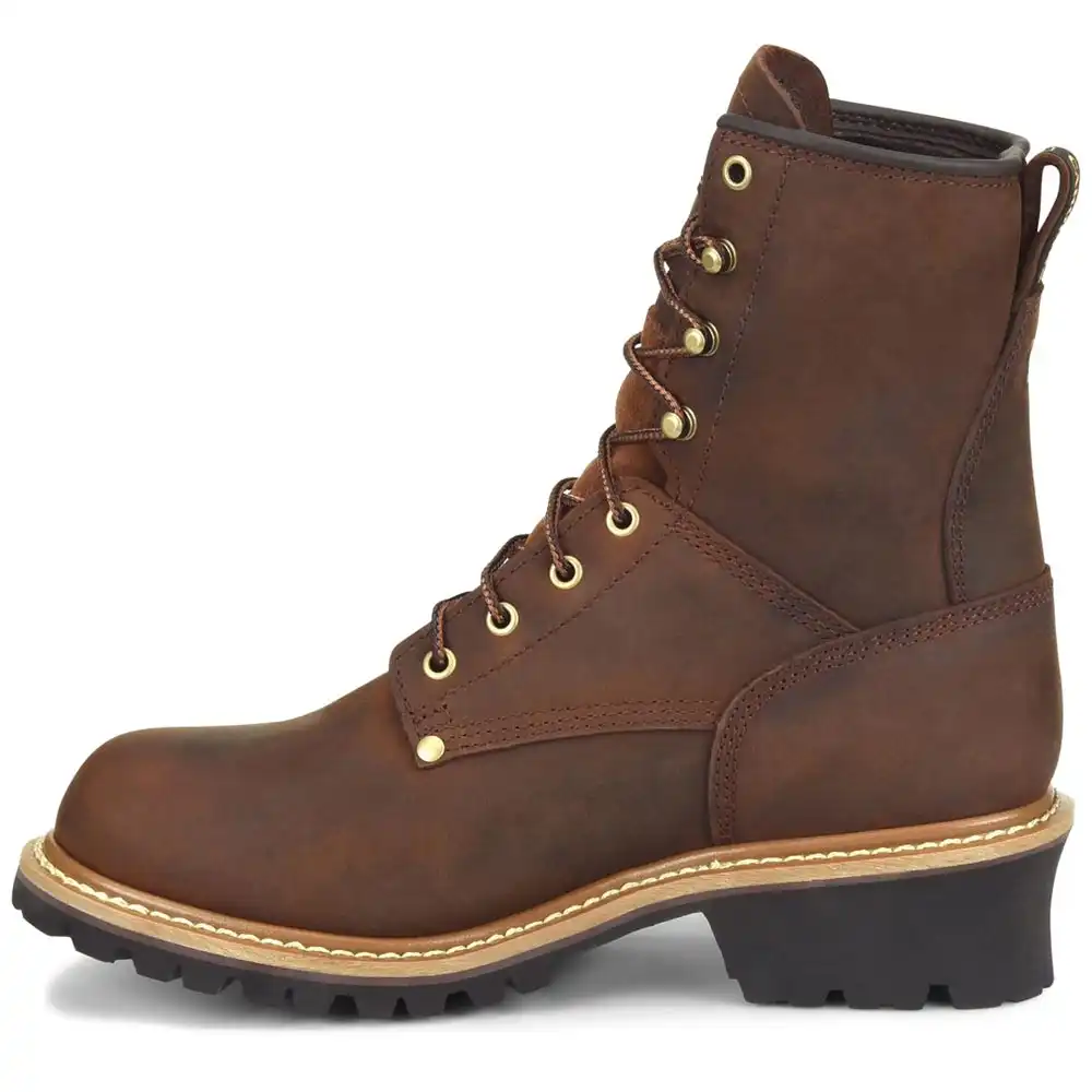 Alternative view of Carolina CA9821 8-inch Steel Toe Waterproof Logger Boot - Copper