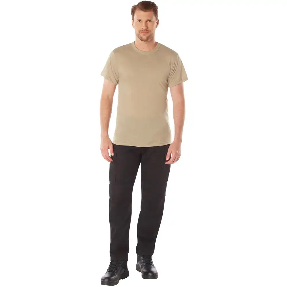 Alternative view of Desert Tan Moisture Wicking Short Sleeve T-Shirt
