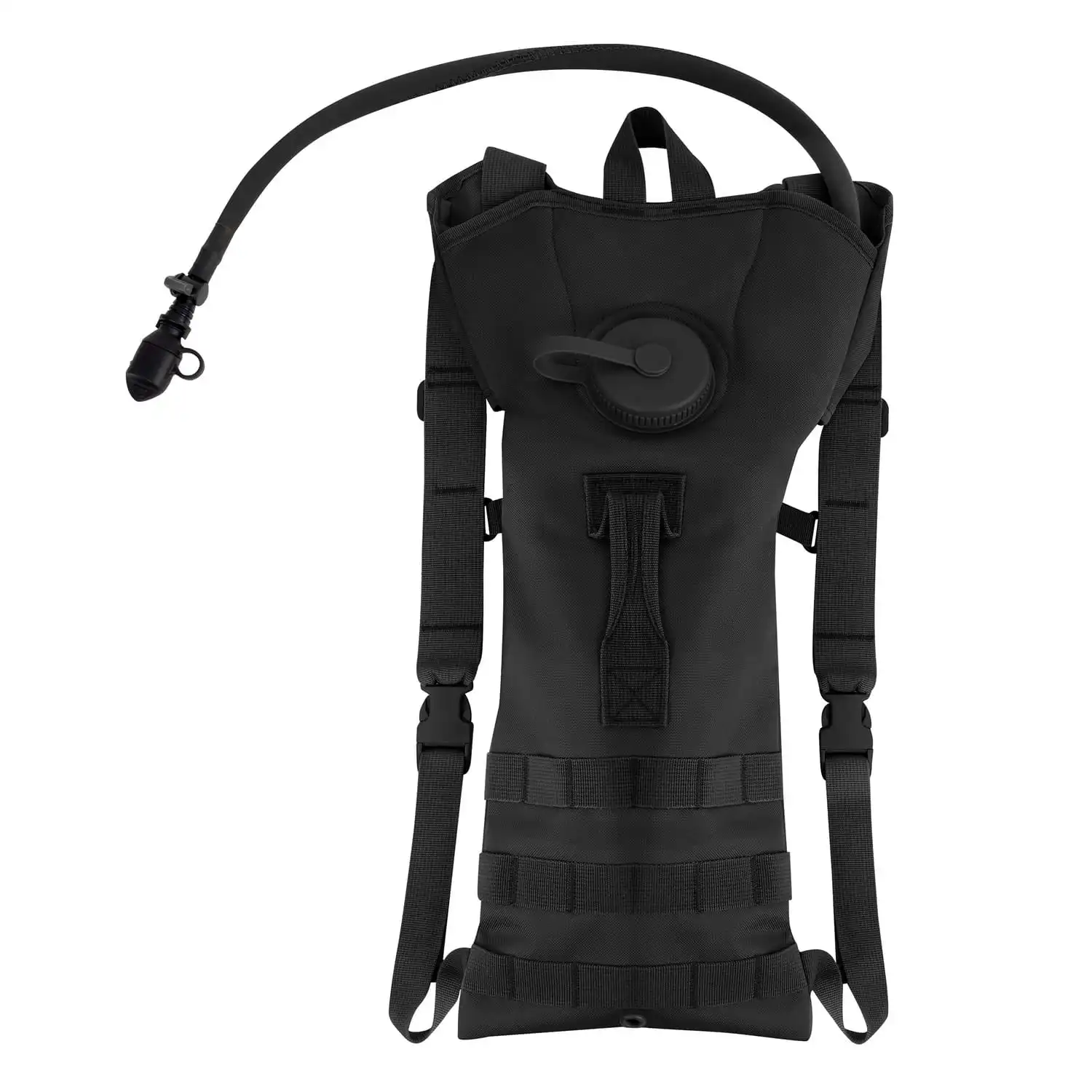 Black 2-Liter MOLLE Tactical Hydration Pack