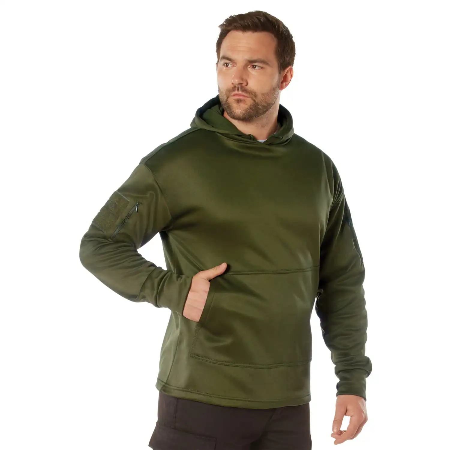 Alternative view of Special Ops Olive Drab Concealed Carry Hooded Sweatshirt