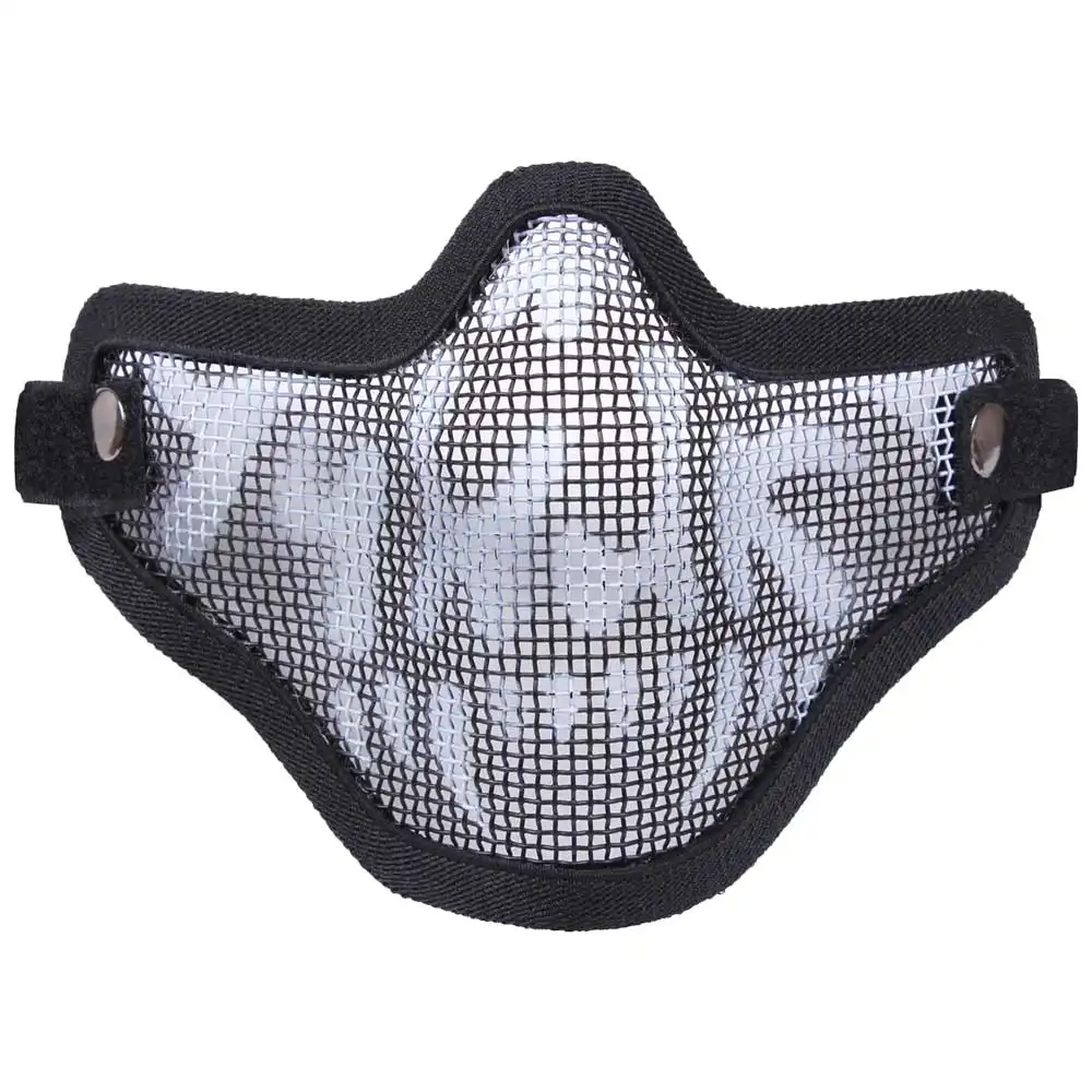 Alternative view of Bravo Tac Gear Strike Black Skull Steel Half Face Mask