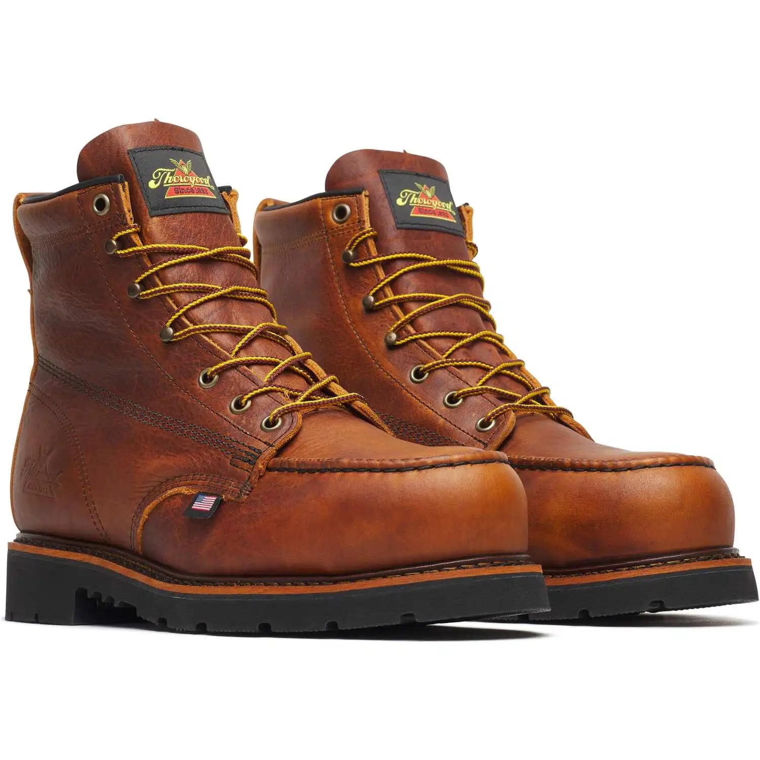Thorogood American Legacy 6-inch Lava Safety Toe Moc Toe 90-Degree Sole American Made Men's Work Boot - 804-4131