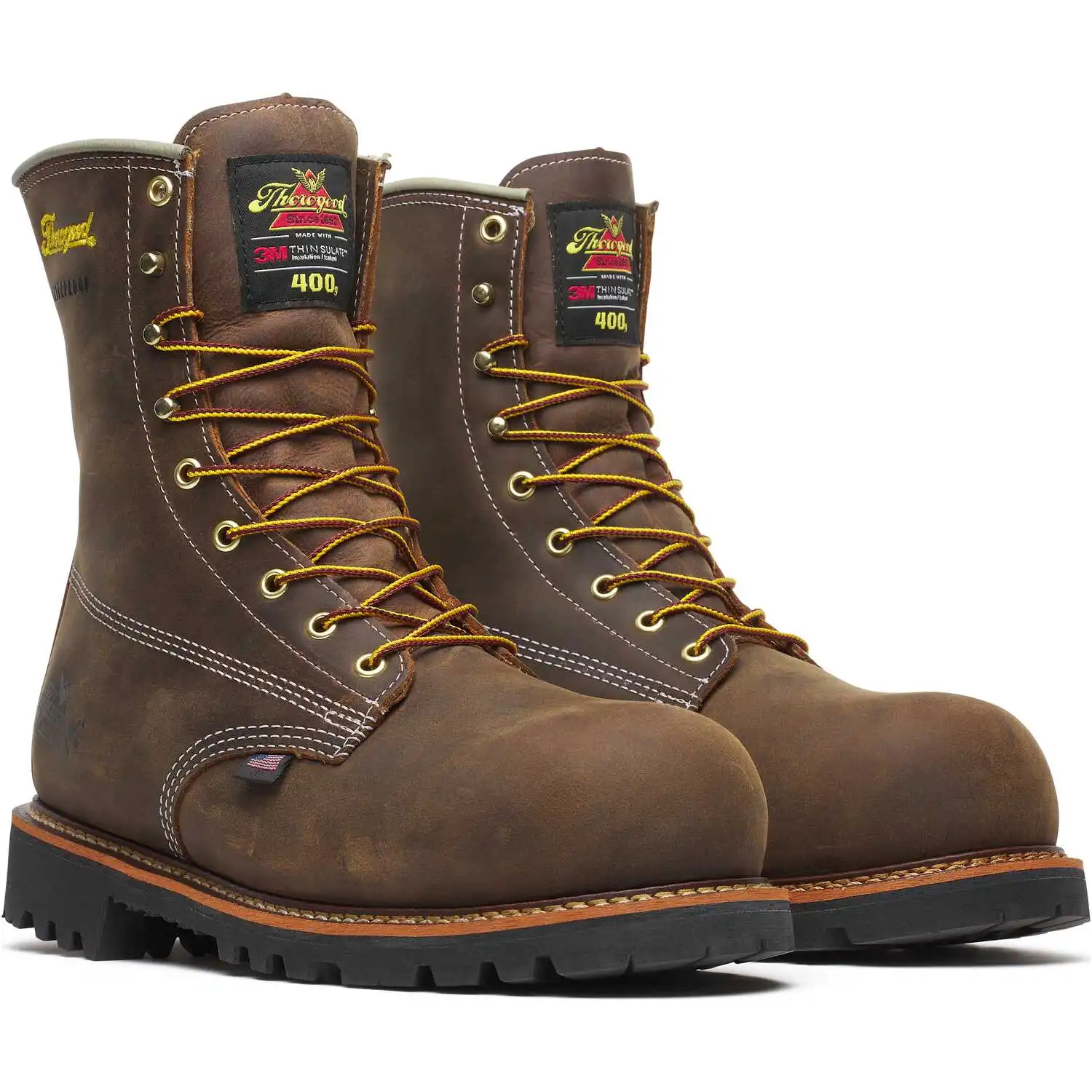 Thorogood American Legacy 8-inch Crazy Horse Waterproof Insulated Nano Composite Toe American Made Men's Work Boot - 804-4520