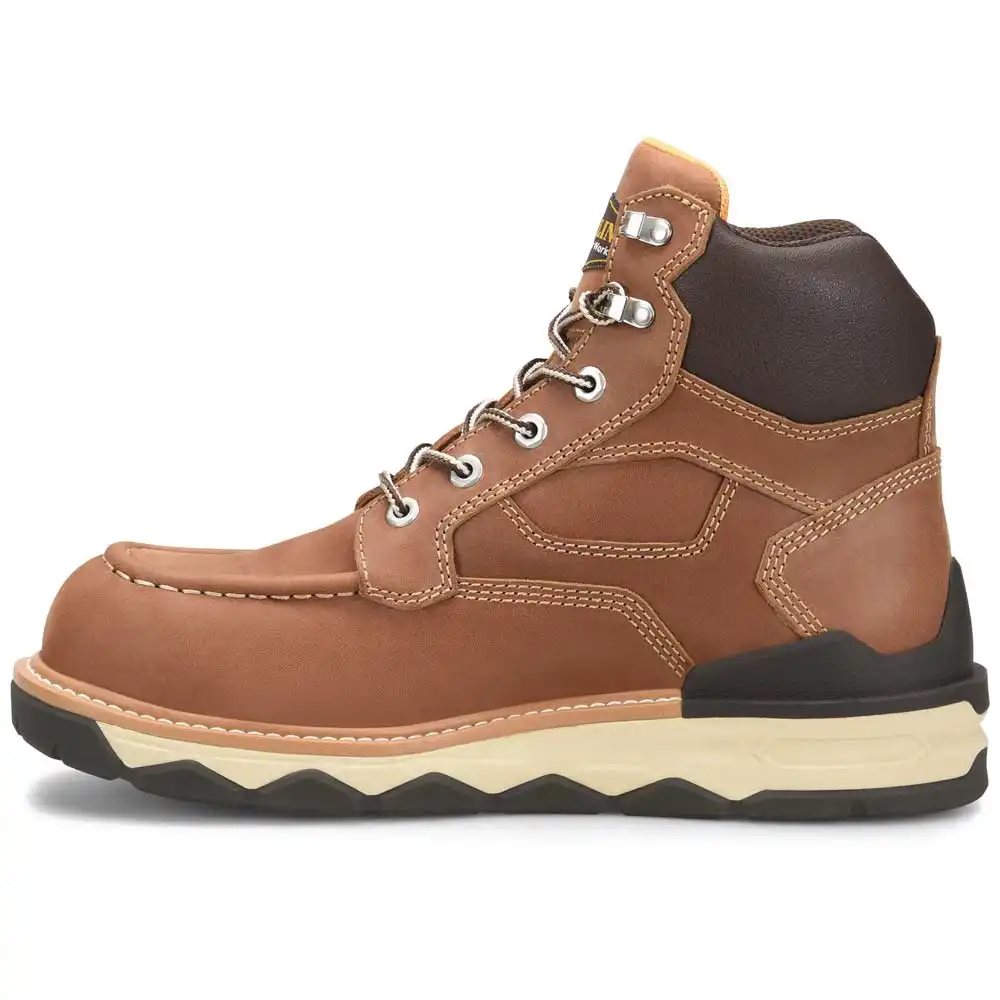 Alternative view of Carolina Guardian 6-Inch Brown Waterproof Composite Moc Toe Wedge Work Boot