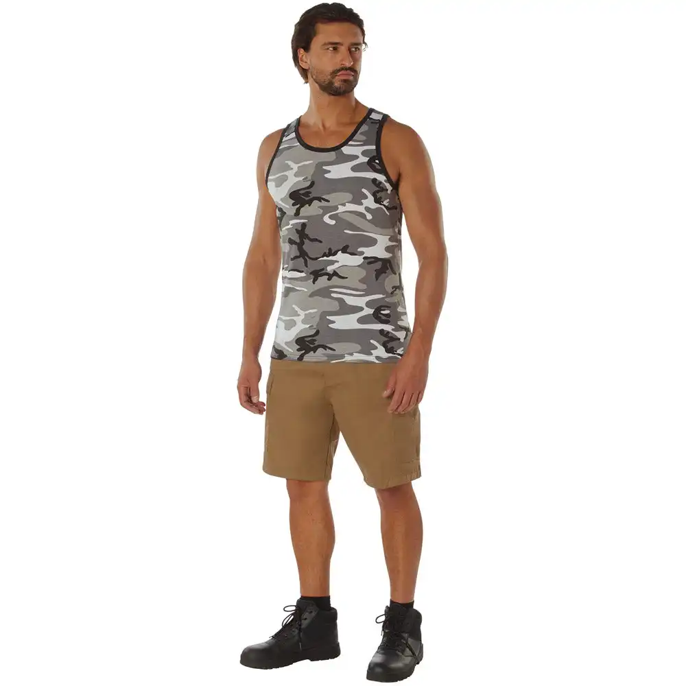 Alternative view of City Camouflage Military Tank Top