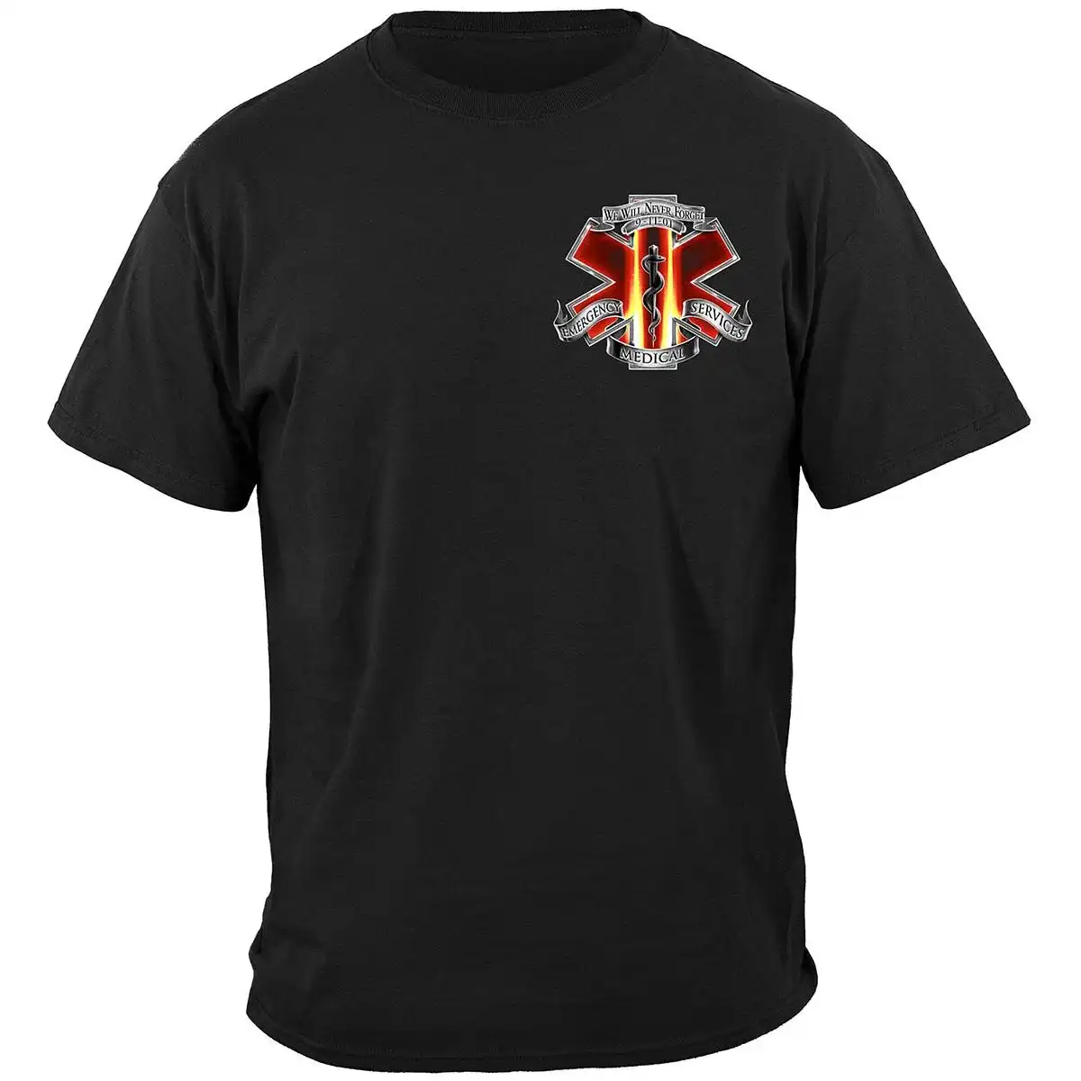 Alternative view of Commemorative 9-11 Never Forget Paramedic T-Shirt