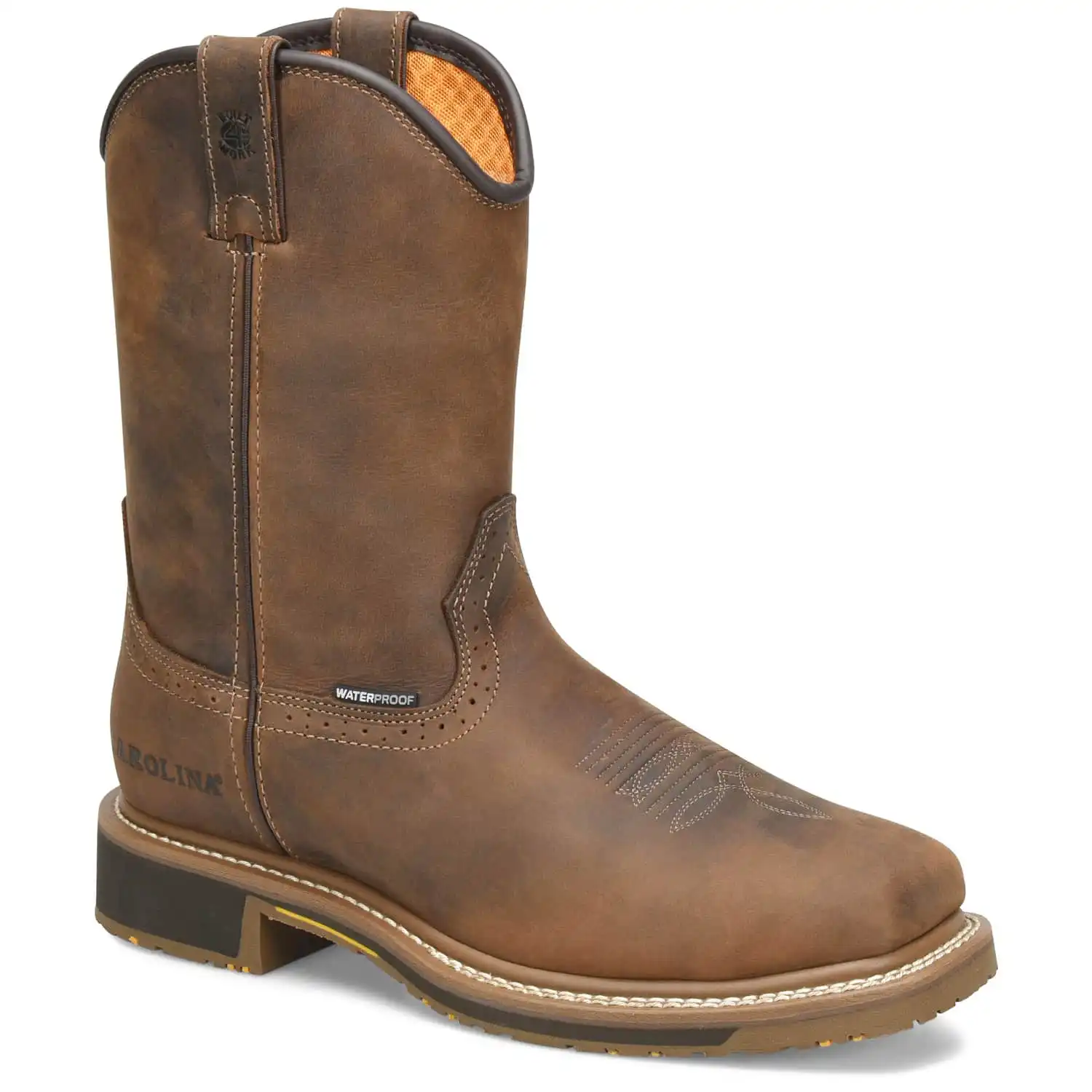 Carolina Anchor Men's 10-inch Waterproof Square Toe Roper Work Boot