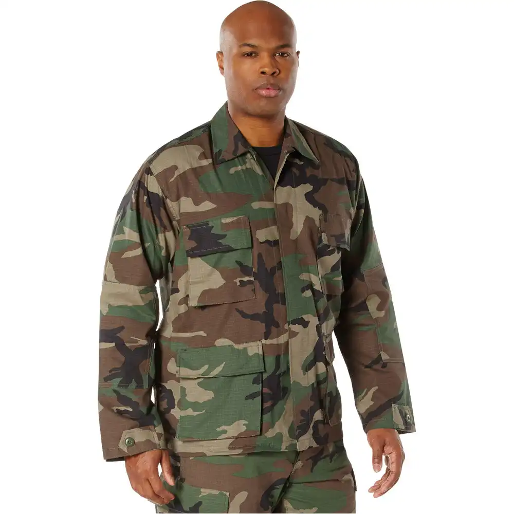 Alternative view of Basic Military Rip-Stop BDU Shirt