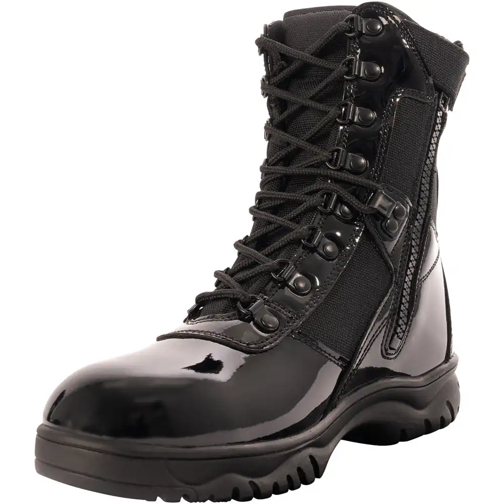 Alternative view of Rothco High-Gloss 8-inch Side Zip Tactical Boot
