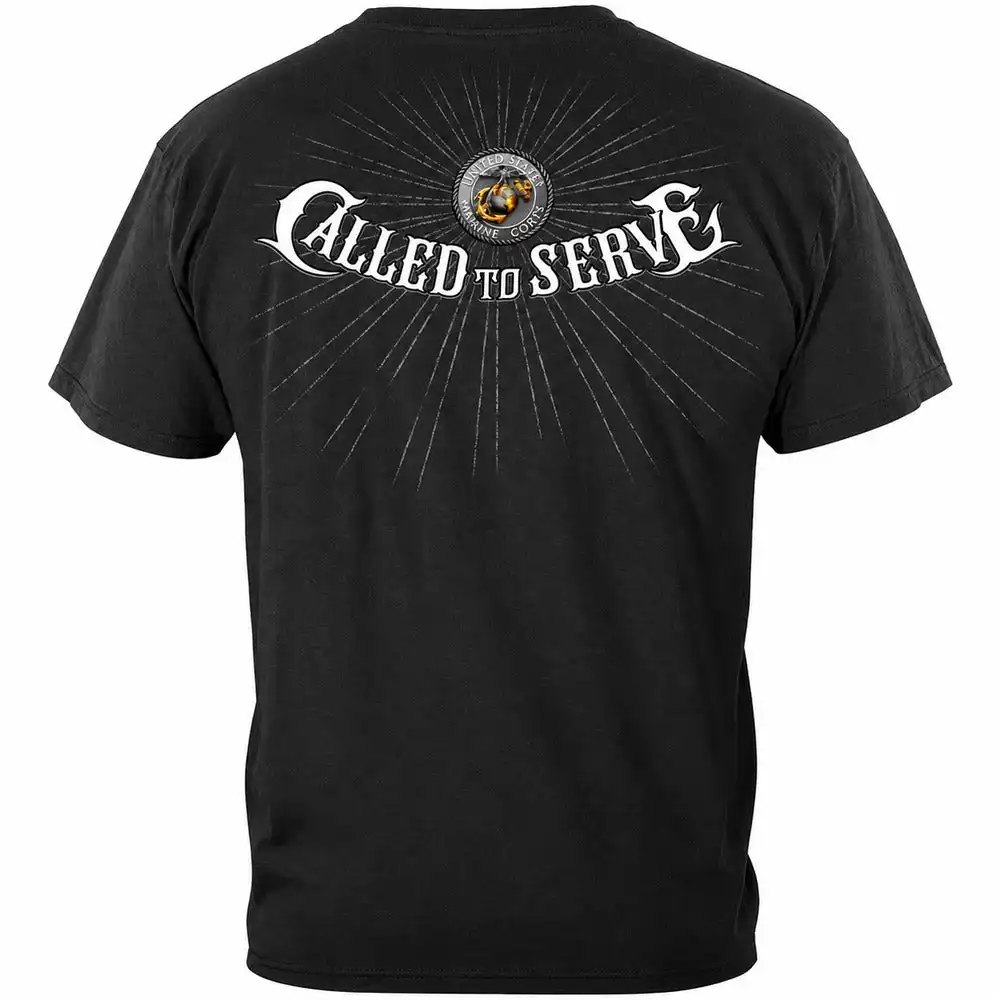 Alternative view of Called to Serve Marine T-shirt