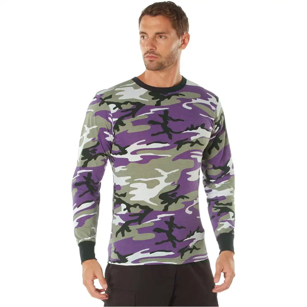 Alternative view of Purple Camo Long Sleeve Shirt