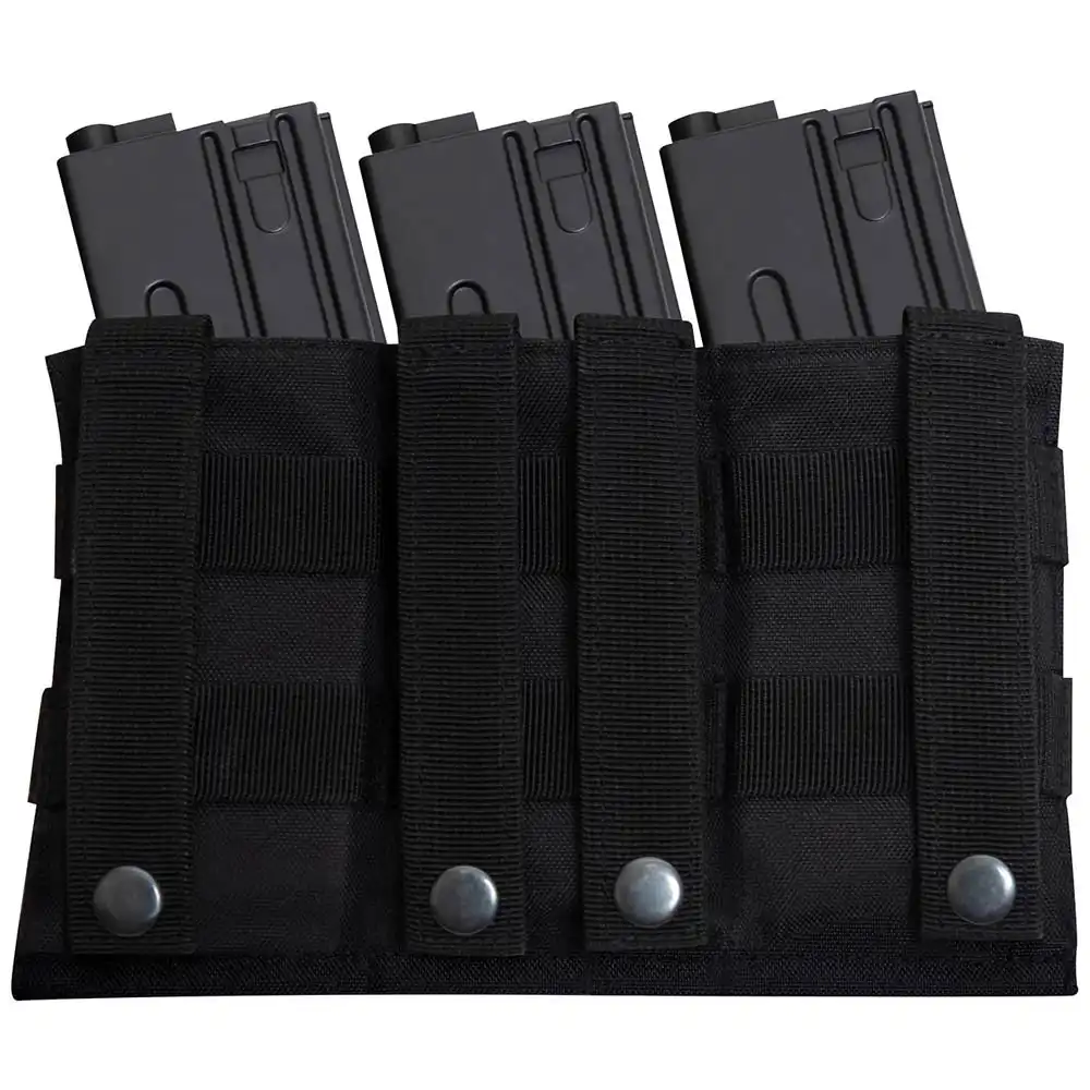 Alternative view of Tactical MOLLE Open-Top Triple Mag Elastic Retention Pouch