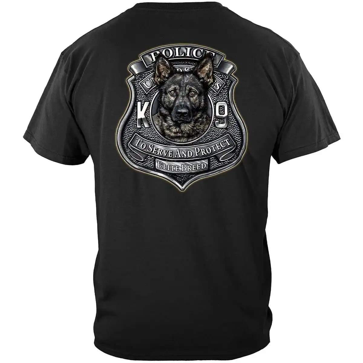 Elite Breed K9 Unit Police T-Shirt - Black
