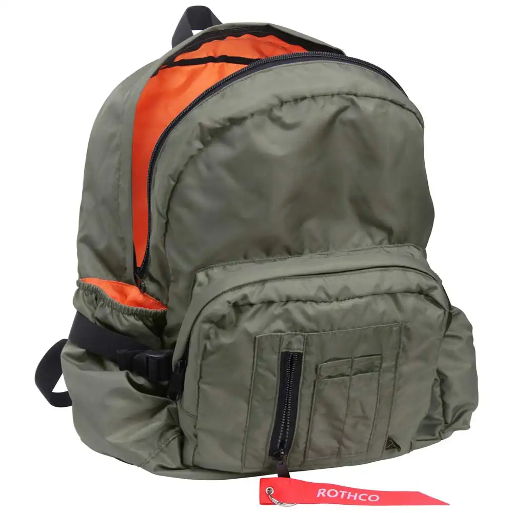 Alternative view of Rothco Sage Green MA-1 Bomber Style Backpack