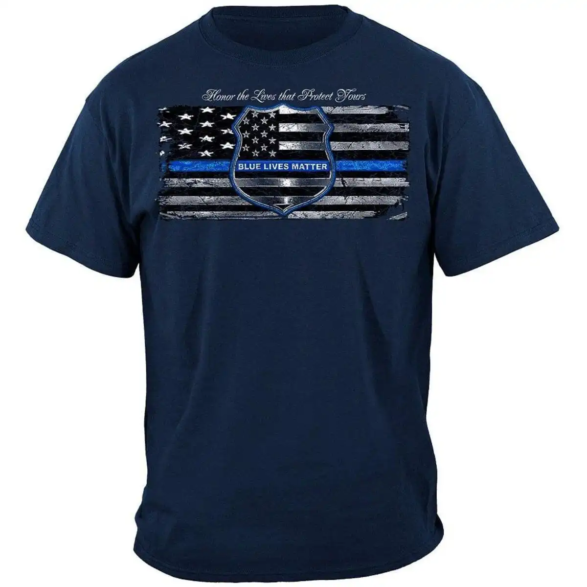 Alternative view of Blue Lives Matter Law Enforcement T-Shirt