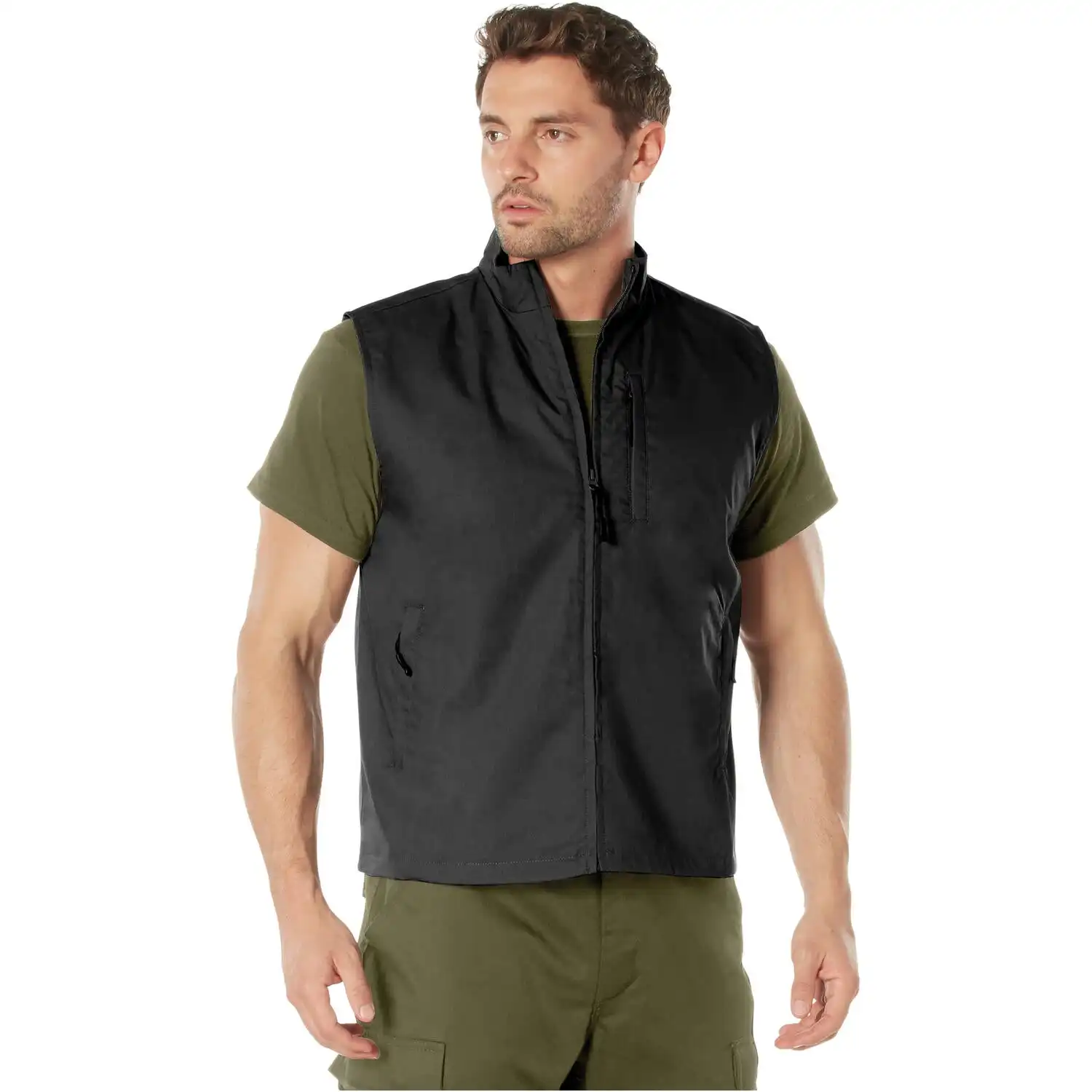 Black Lightweight Undercover Tactical Travel Vest
