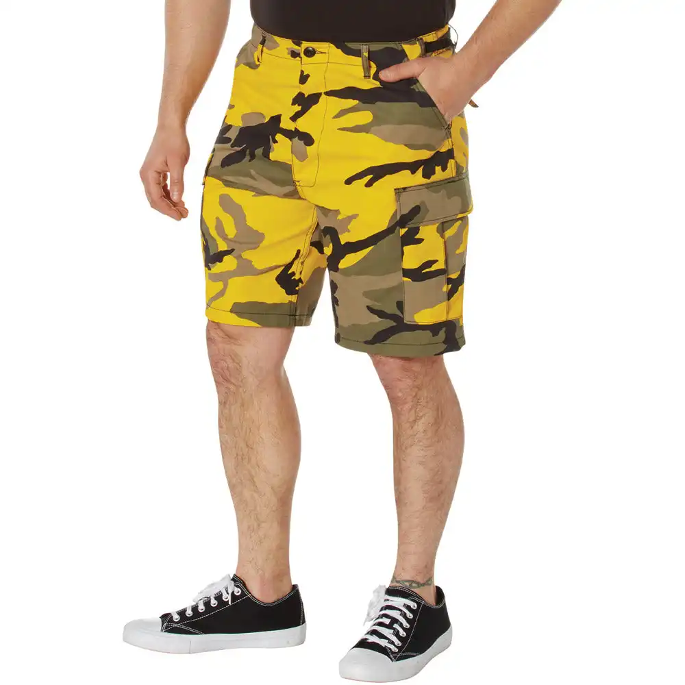 Alternative view of Men's Stinger Yellow Camouflage BDU Shorts