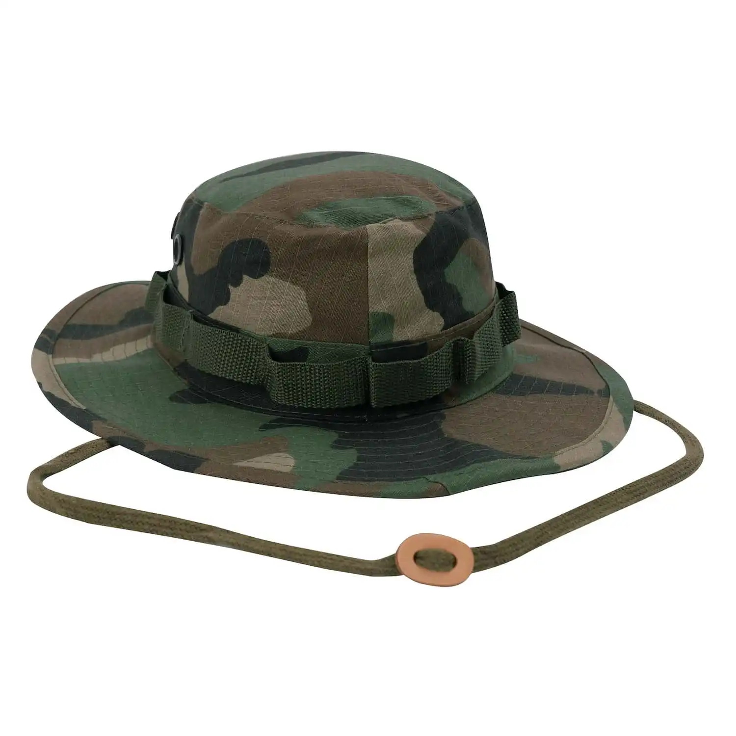 Alternative view of Basic Issue Rip-Stop Military Boonie Hat