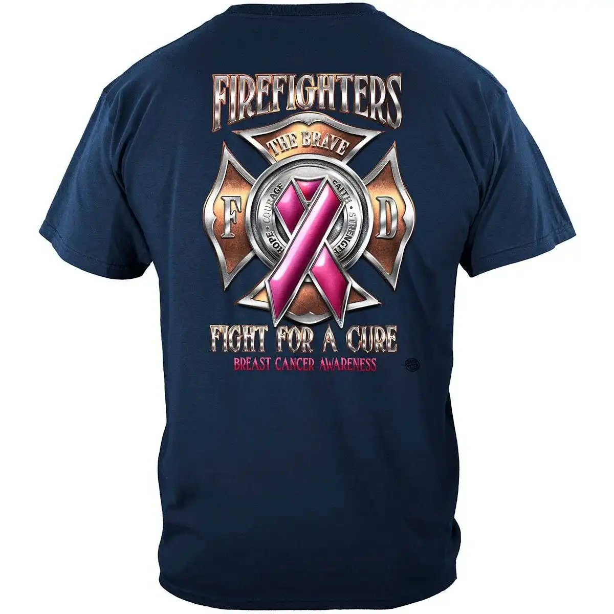 Firefighter Fight for a Cure Breast Cancer Awareness T-shirt