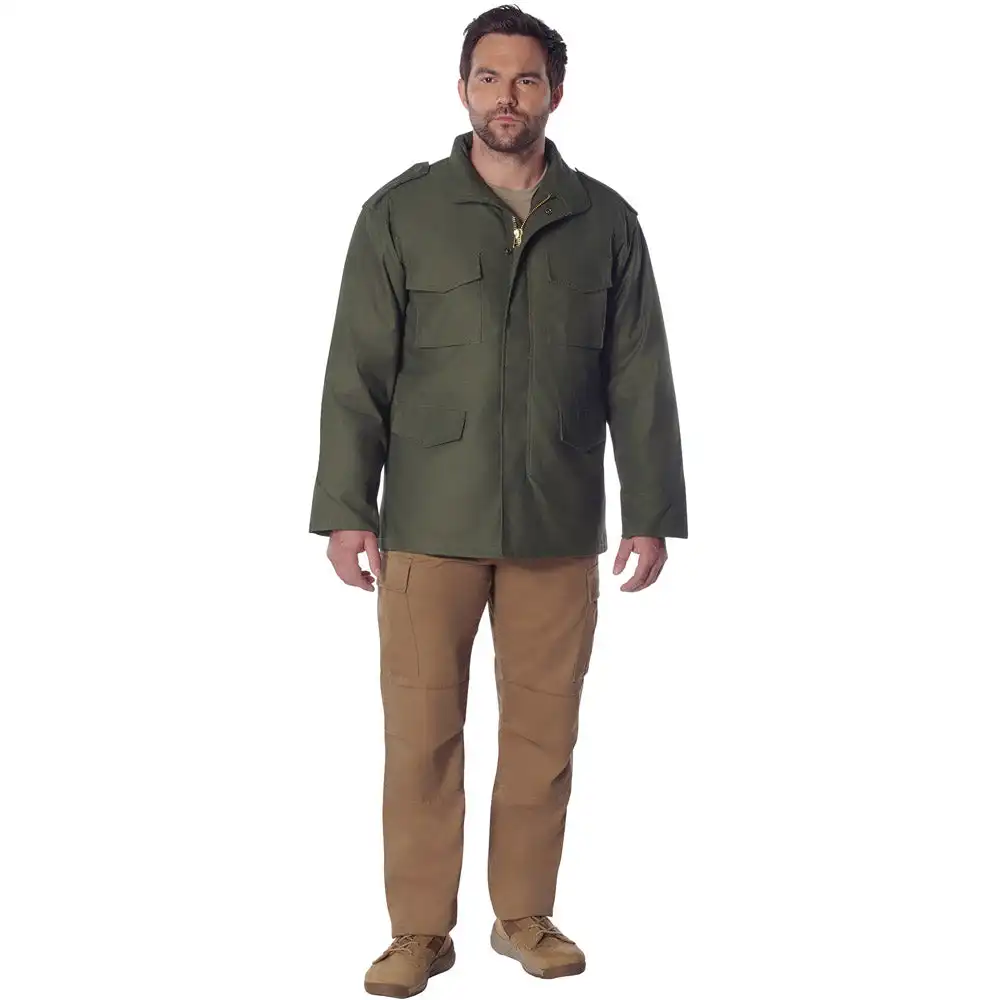 Alternative view of Olive Drab M-65 Field Jacket with Liner