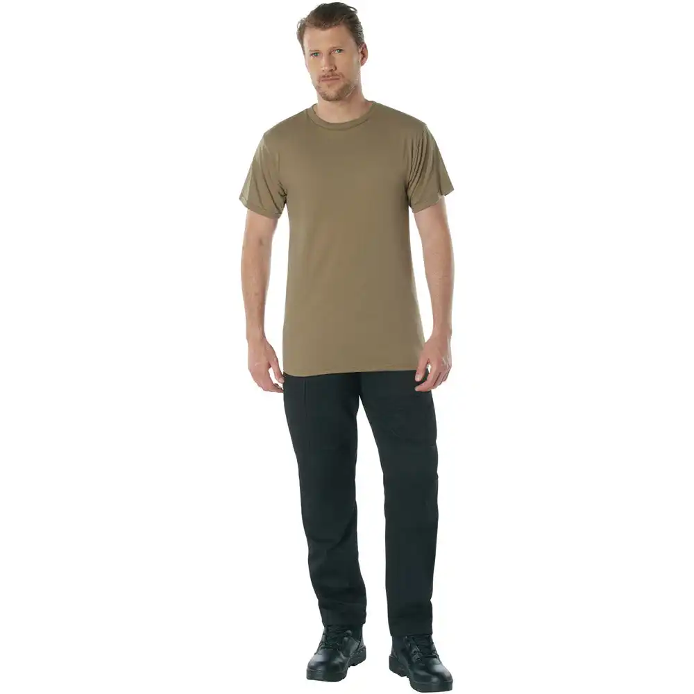 Alternative view of AR 670-1 Compliant Coyote Military T-Shirt