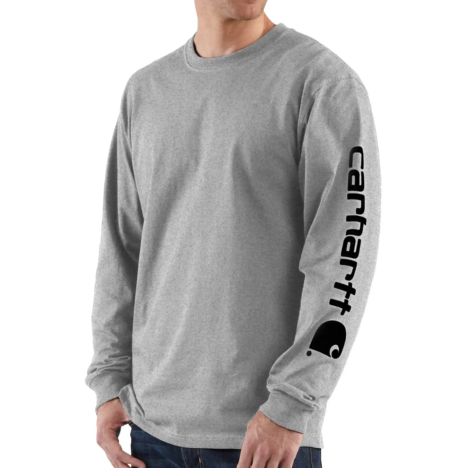 Alternative view of Carhartt Signature Sleeve Logo Long-Sleeve T-Shirt