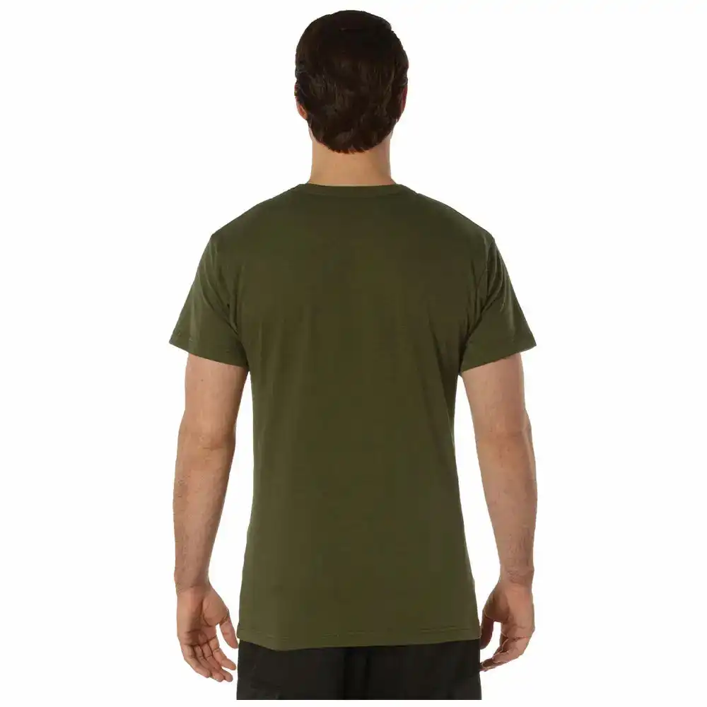 Alternative view of Rothco Cotton Blend Men's Military Pocket T-Shirt