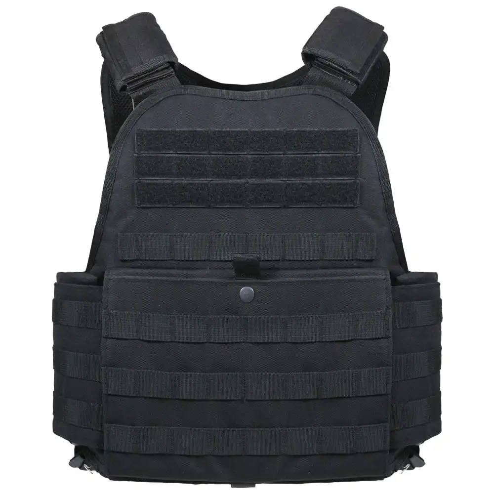 Alternative view of Black MOLLE Plate Carrier Tactical Vest