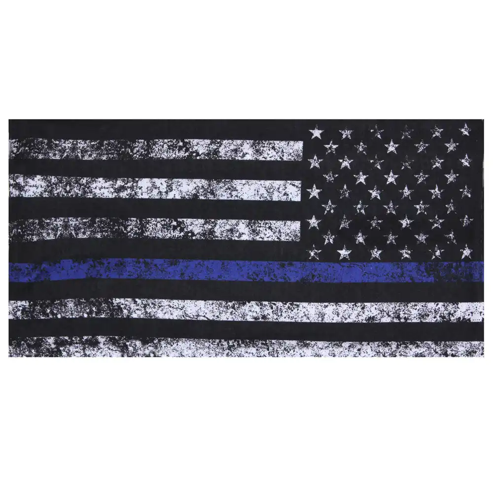 Alternative view of Thin Blue Line US Flag Multi-Use Wrap