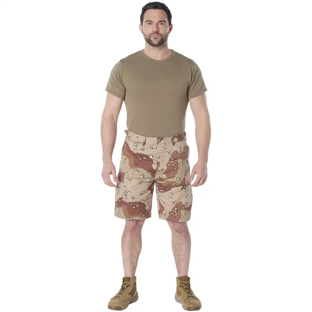 Alternative view of 6-Color Desert Camouflage Military BDU Shorts