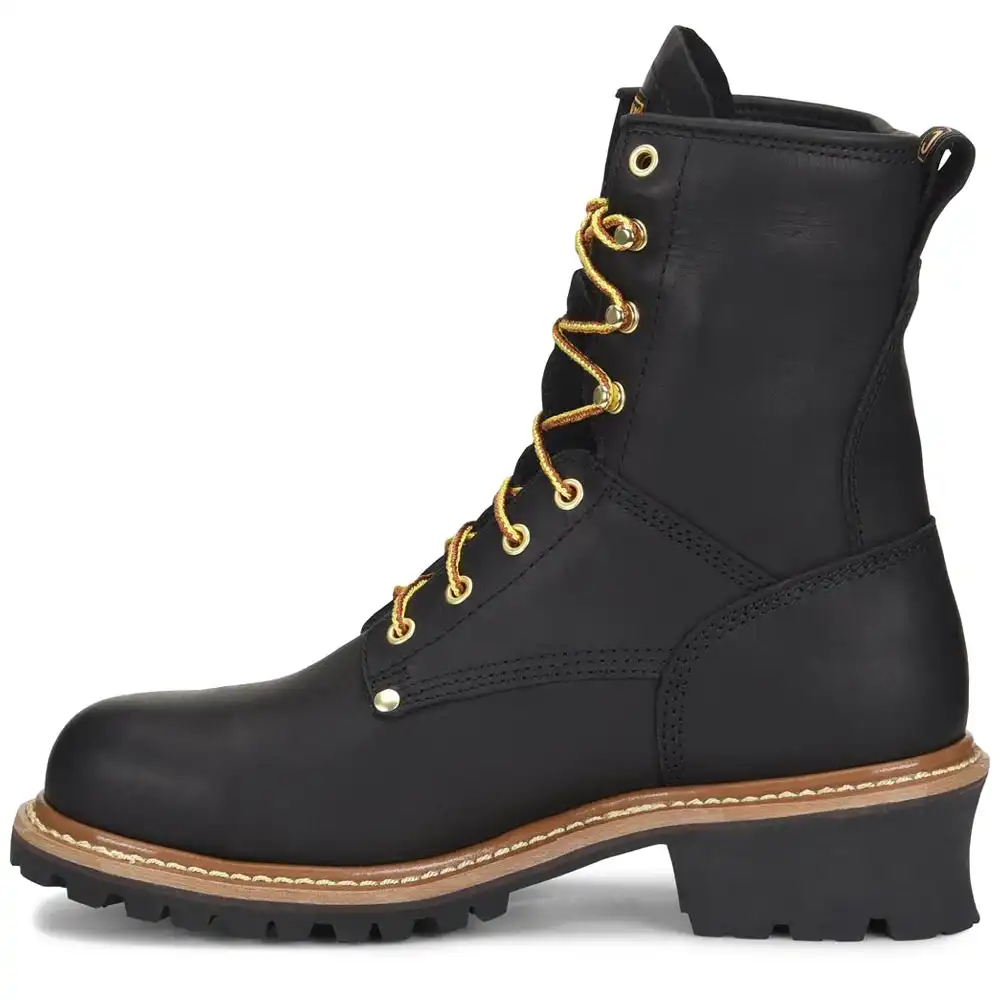 Alternative view of Carolina CA9823 8-inch Steel Toe Waterproof Logger Boot - Black
