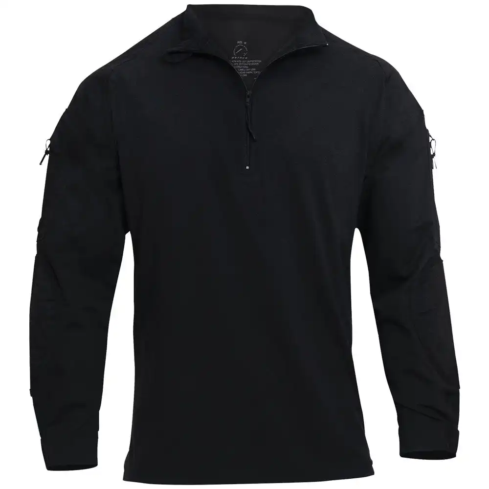 Alternative view of Rothco Solid 1/4 Zip Tactical Combat Shirt
