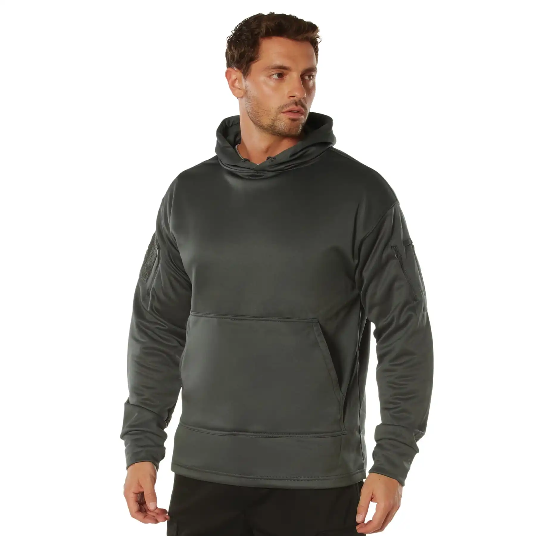 Alternative view of Tactical Grey Concealed Carry Hooded Sweatshirt