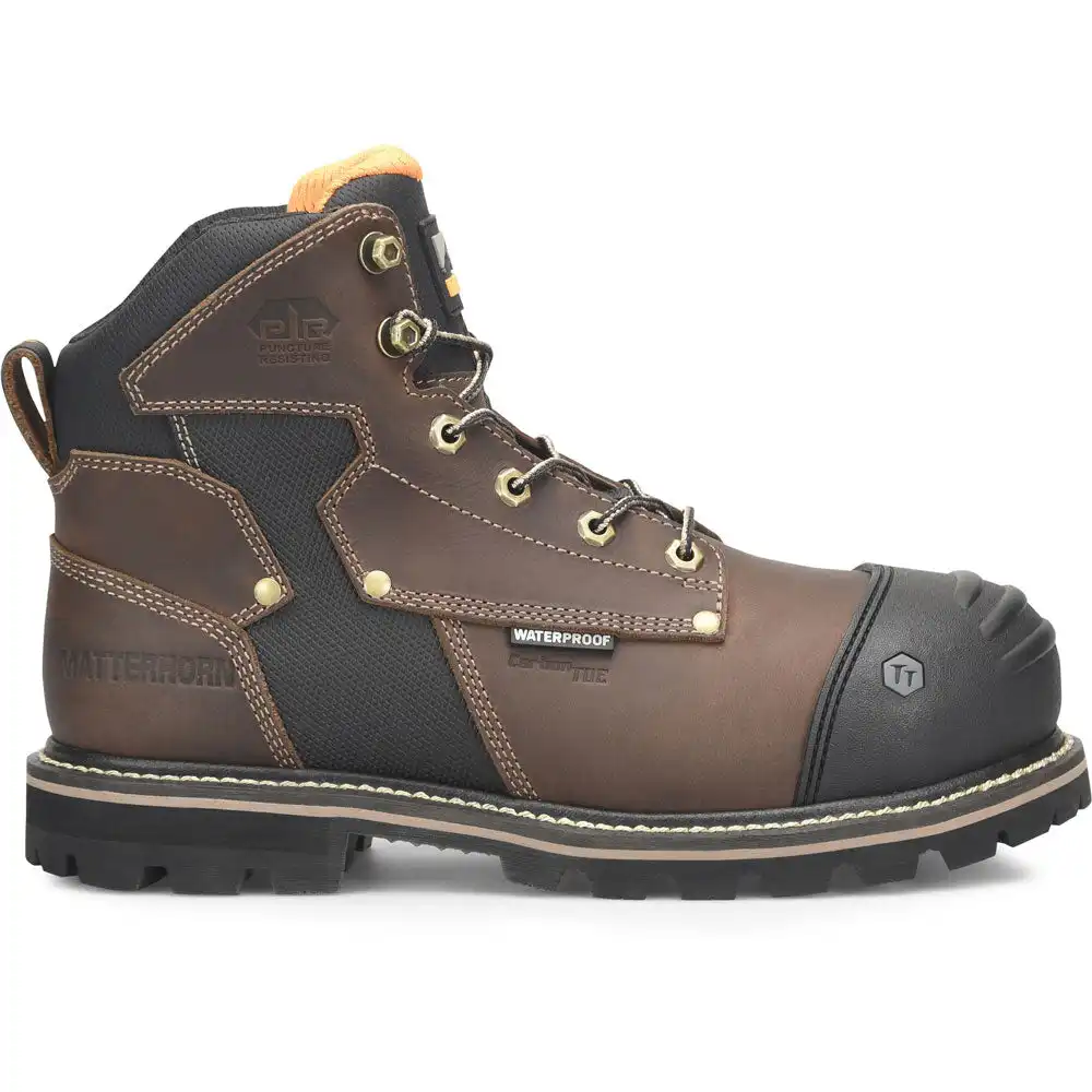 Alternative view of Matterhorn I-Beam Brown 6-Inch Waterproof Composite Toe Metguard Work Boot