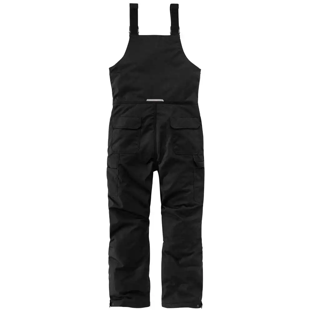 Alternative view of Carhartt Yukon Extremes Black Insulated Zip-Front Biberall