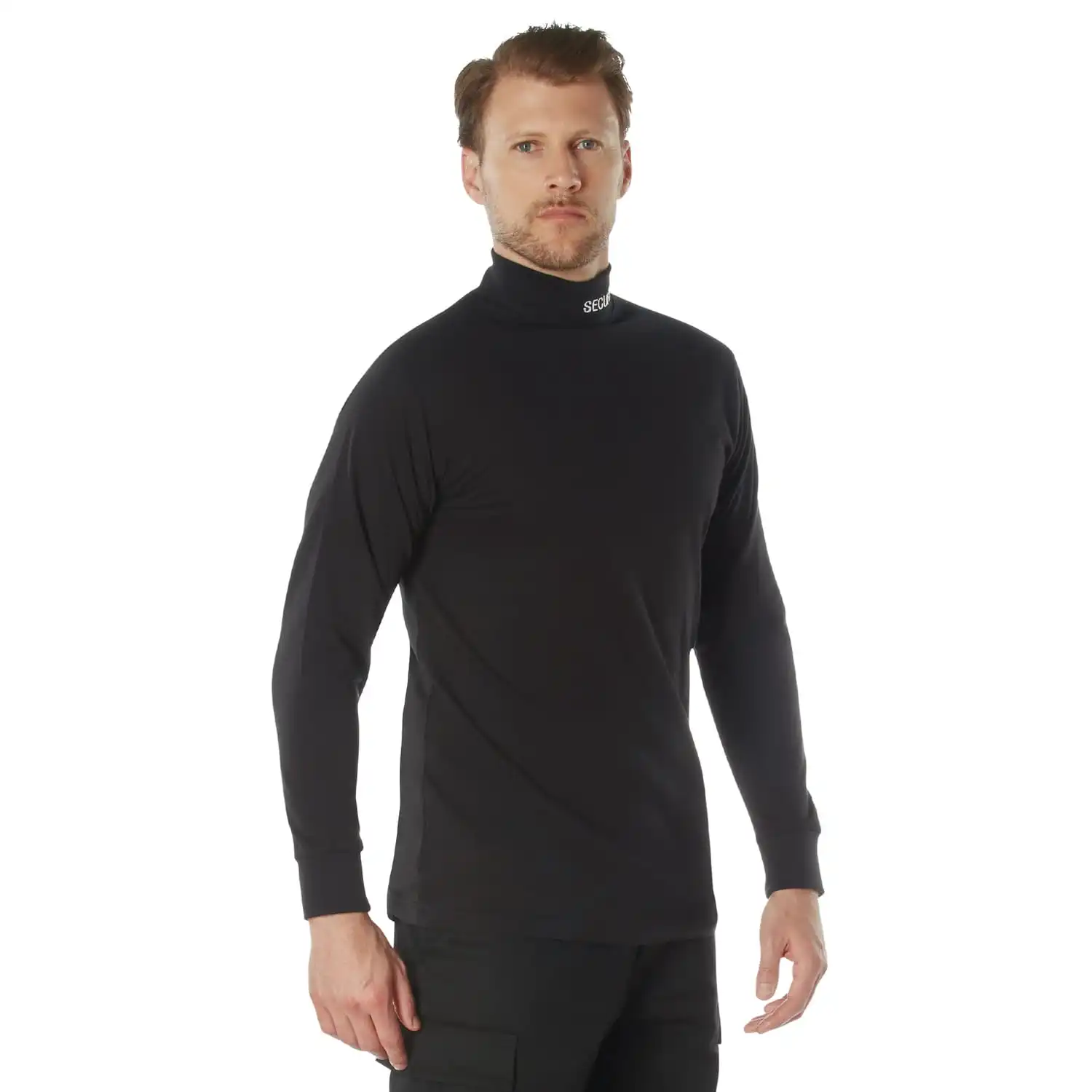 Alternative view of Security Mock Neck Long Sleeve Uniform Shirt